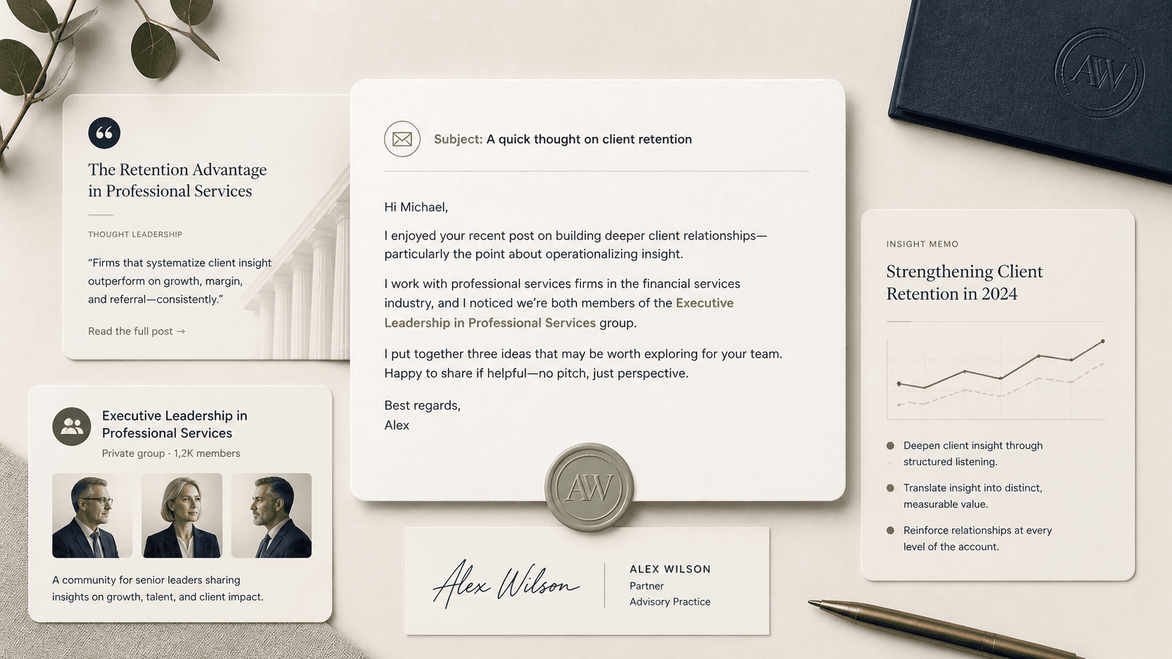 Consulting cold email templates for LinkedIn leads