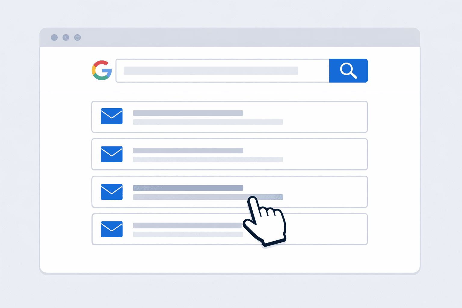 Google search operators for finding email addresses showing example queries for different niches