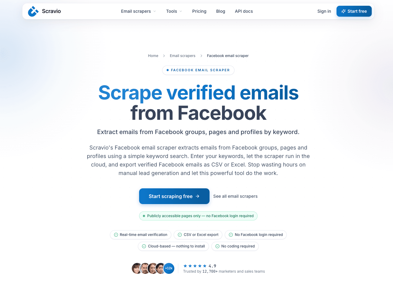 YouTube and Facebook email scraping for brands and SMBs