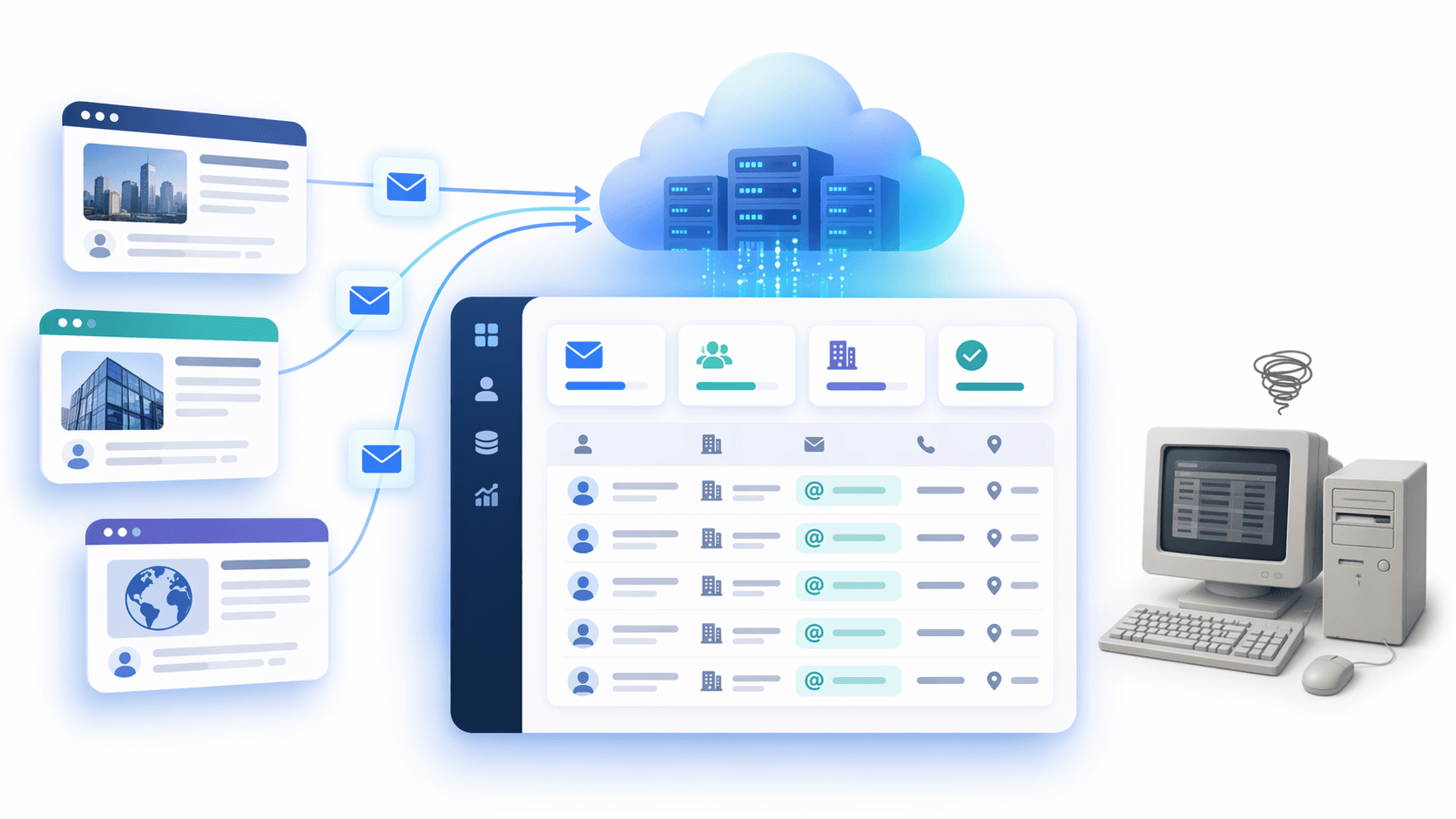 What is Cloud-Based Email Scraping (vs. Desktop Tools)?