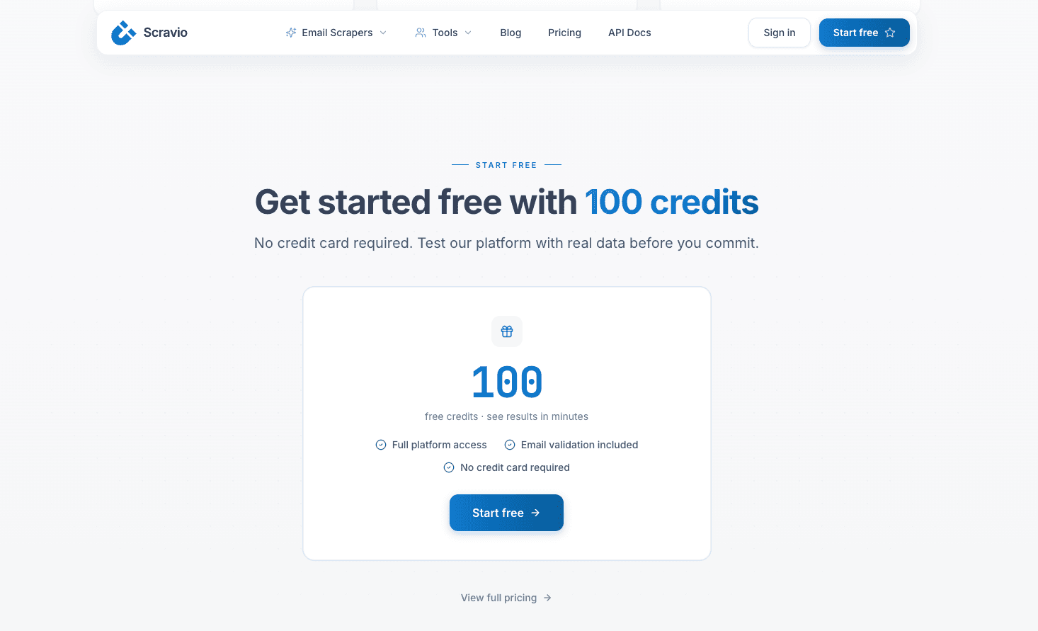 Scravio Instagram email scraper free trial