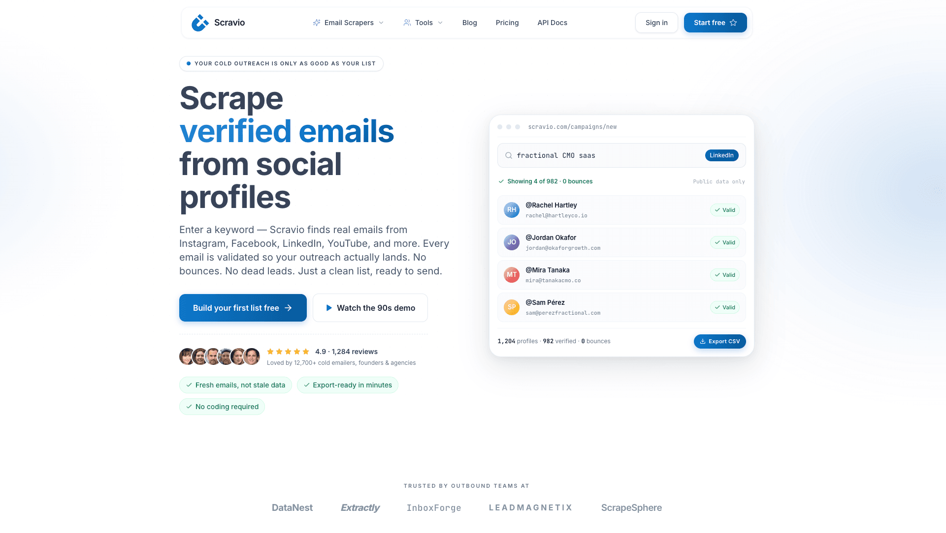 What is cold email — a personal first-touch outbound message