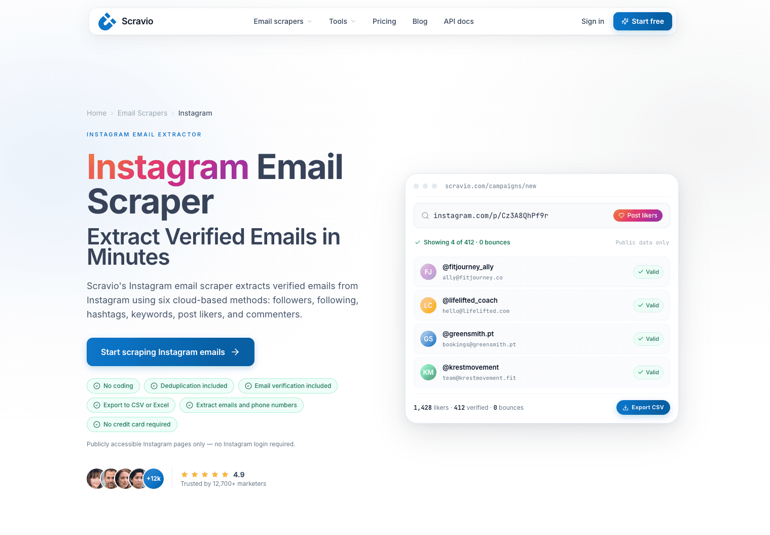 From Instagram Followers to CSV Leads for B2B SaaS