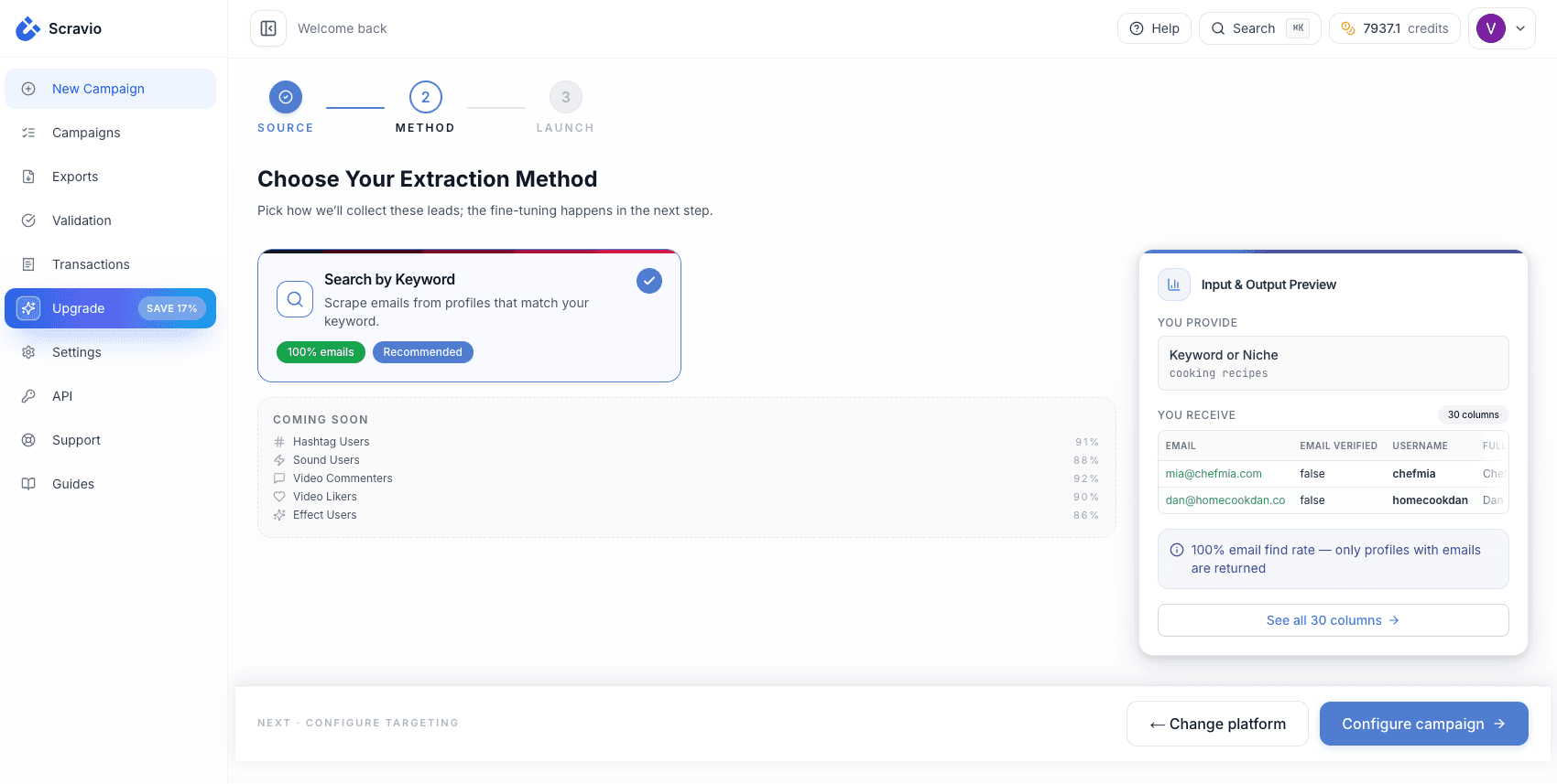 Exported TikTok email list in CSV format ready for outreach campaigns