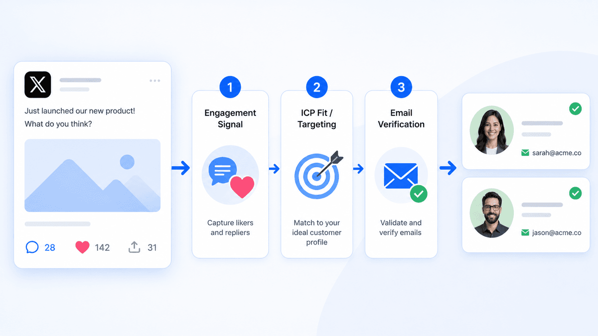 Twitter Likers & Repliers Email Leads: High-Intent Playbook