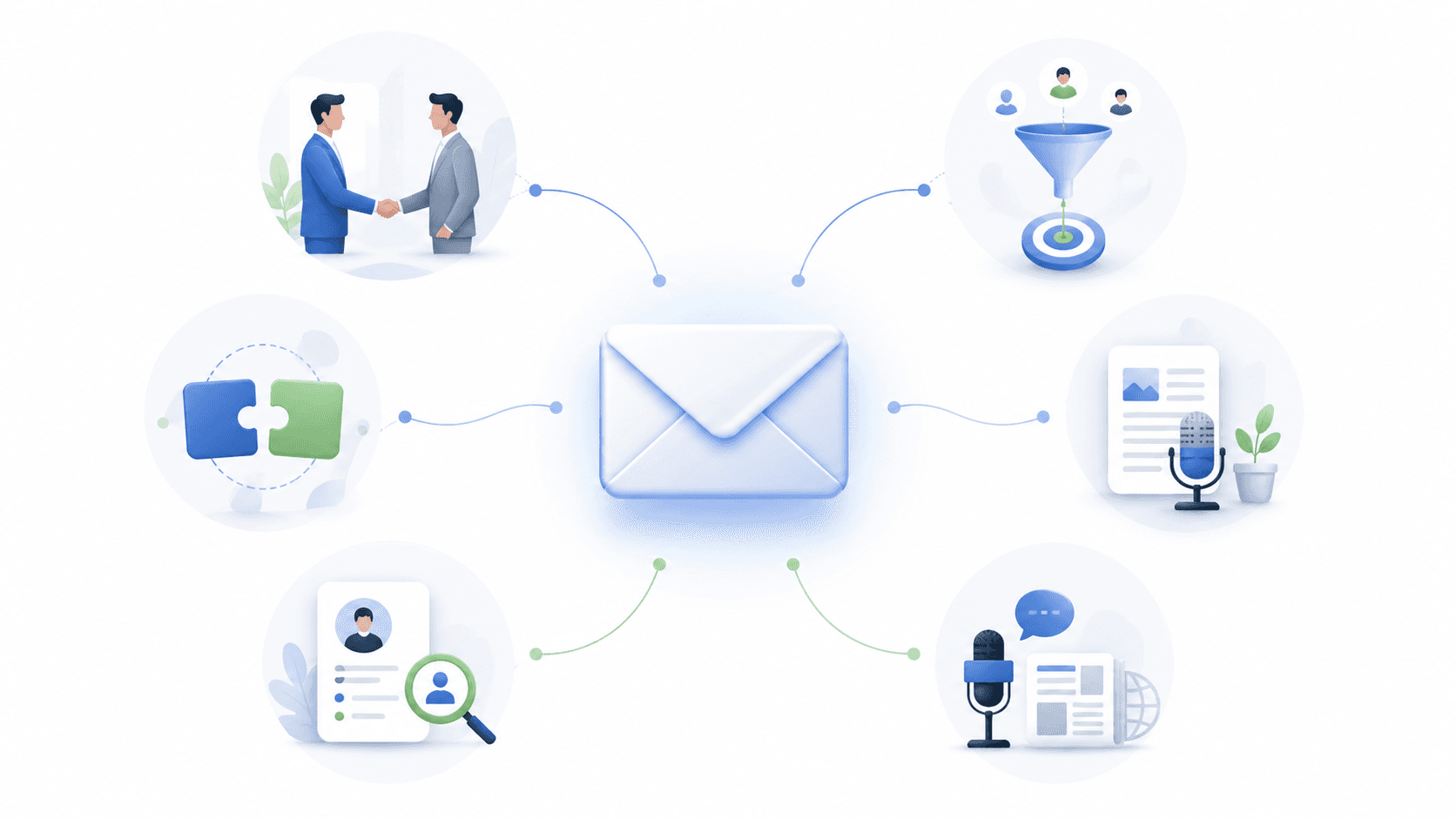 Common cold email use cases — B2B sales, lead generation, partnerships, recruiting, and PR