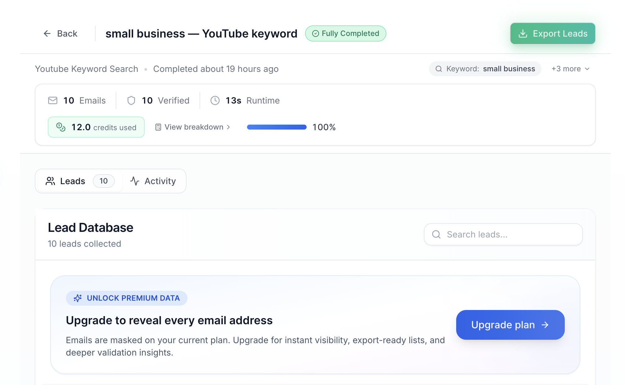 Step 2: Scravio Finds Matching Channels